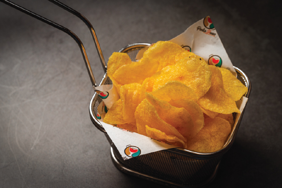 Cesta de patatas Chips (Caseras)