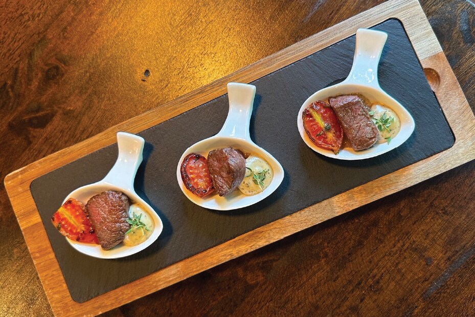 Delicias de Solomillo de ternera con Mayonesa de Trufa